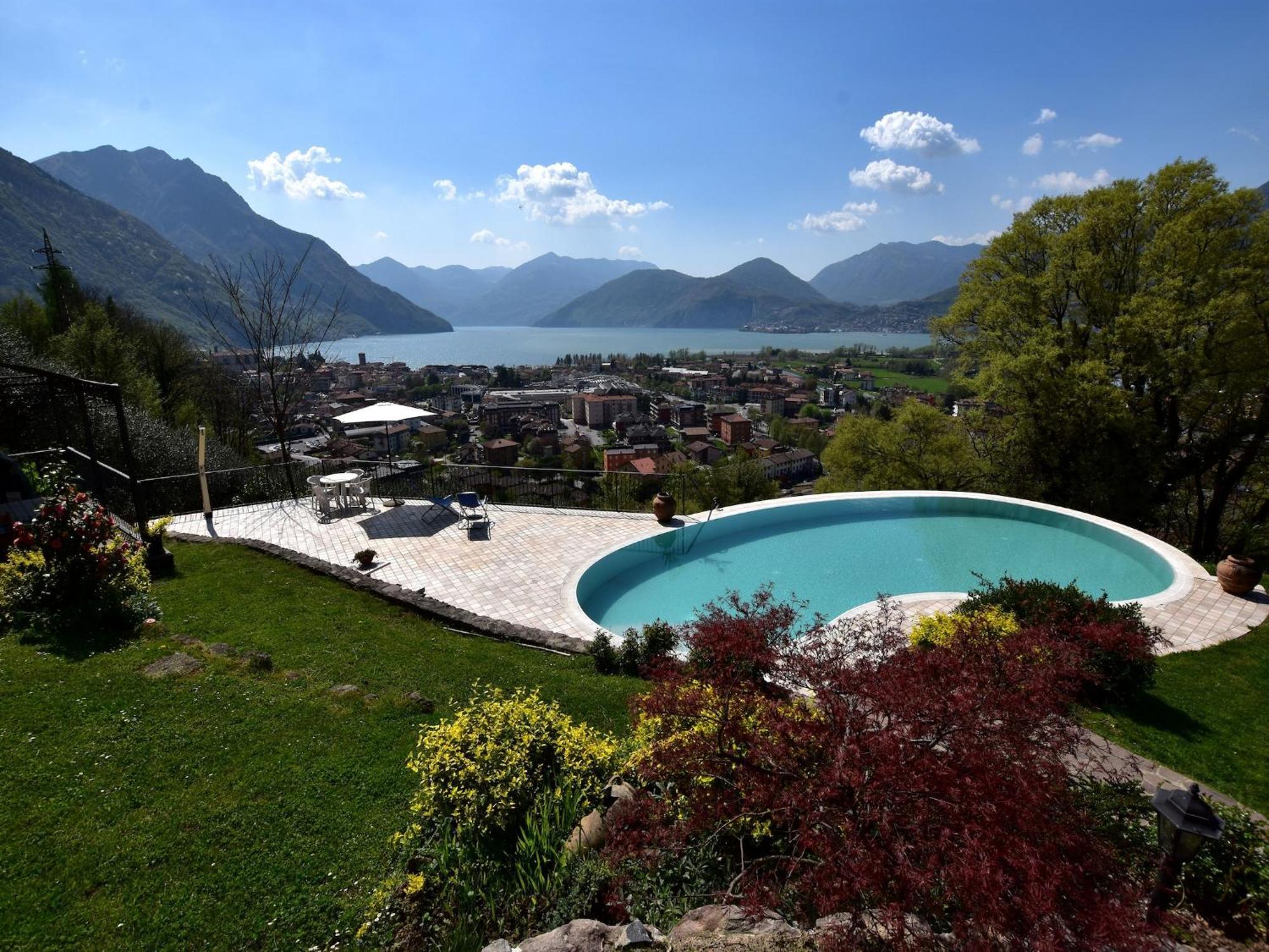 Villa In Pisogne With Pool Garden And Lake View Buitenkant foto